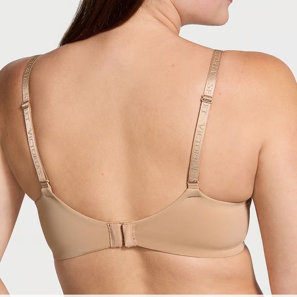 Victoria’s Secret Silver/Grey T-Shirt Push-Up Perfect Shape Smooth Bra Size 36E - Picture 9 of 11